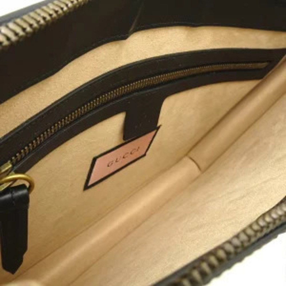 Gucci Ghost Bag Leather Black Yellow Blue Crossbody Clutch - Picture 8 of 9